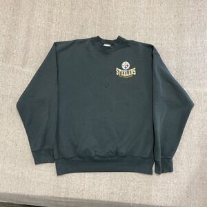 vintage Pittsburgh Steelers sweatshirt mens xl Black 1990s NFL